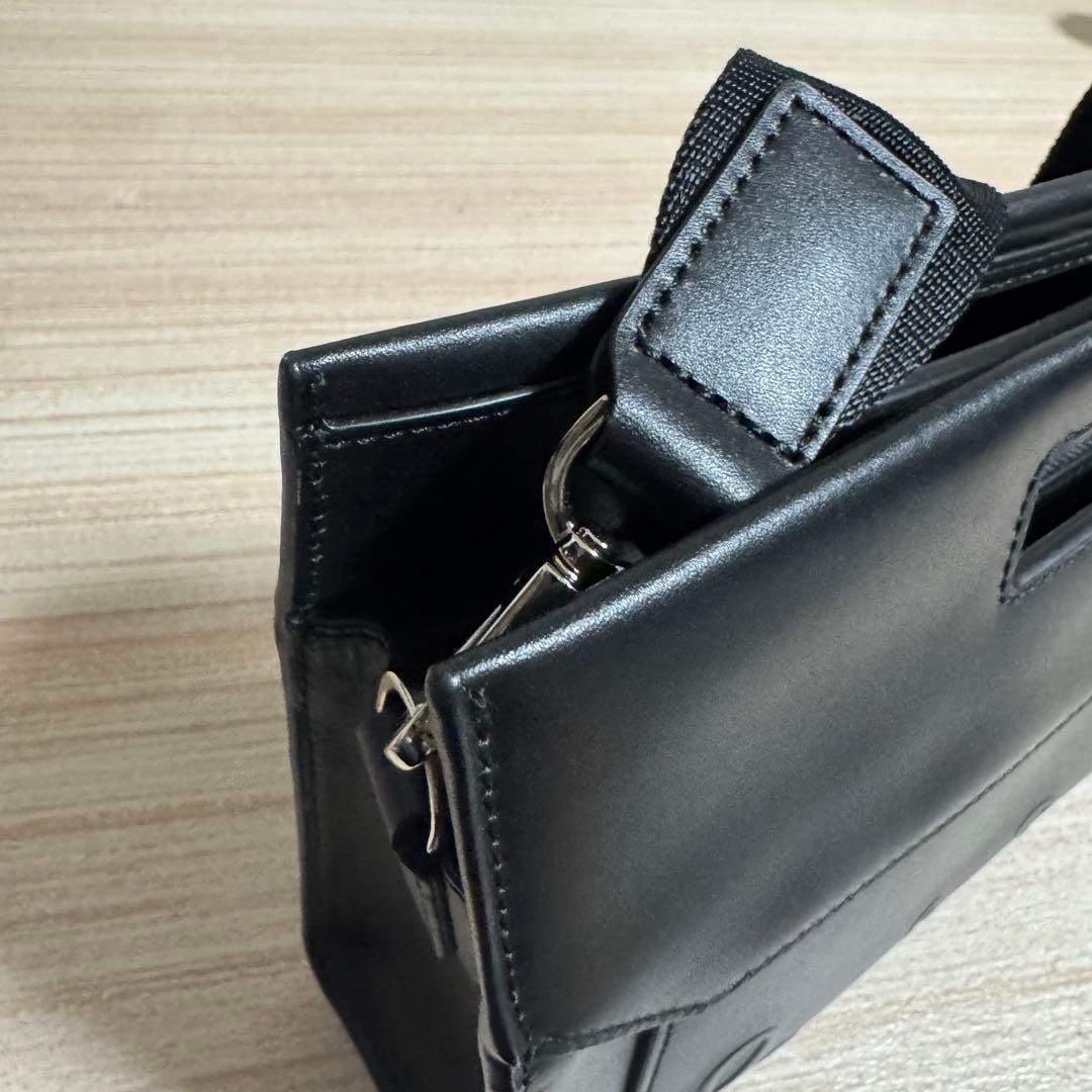 10 未使用品/ポールスミス ショルダーバッグ 2WAY レザー エンボス