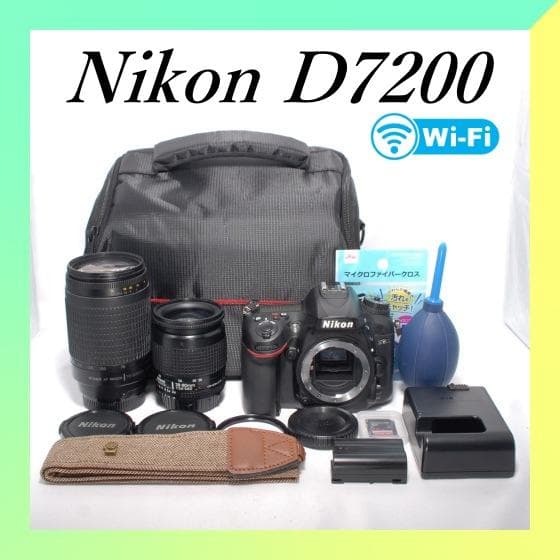 ✨Nikon D7200✨ダブルレンズキット✨高速AF &高速連写✨一眼レフ