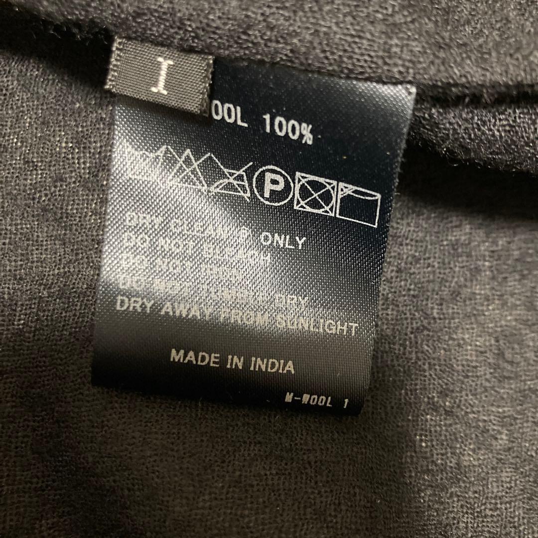 メゾンドソイル　ロングワンピース　ロングカーディガン　ウール100% ブラック