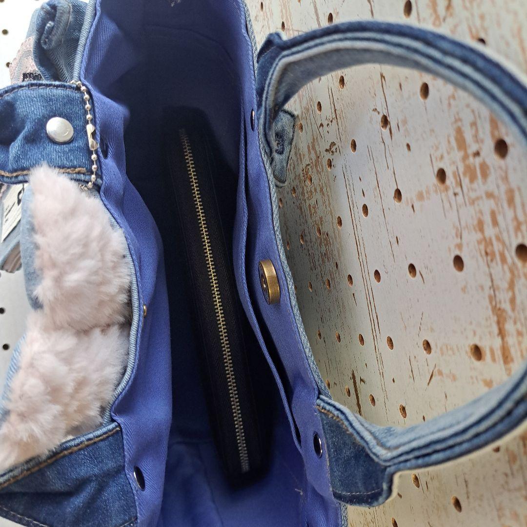 れ*ゃ様 コヤンイサムチョン　ルミ　デニムリメイクトートバッグ&ポーチ