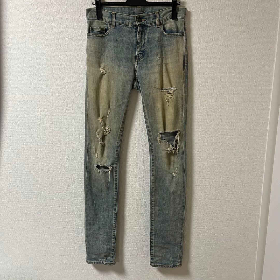 SAINT LAURENT 16AW デストロイクラッシュデニム エディ期 27
