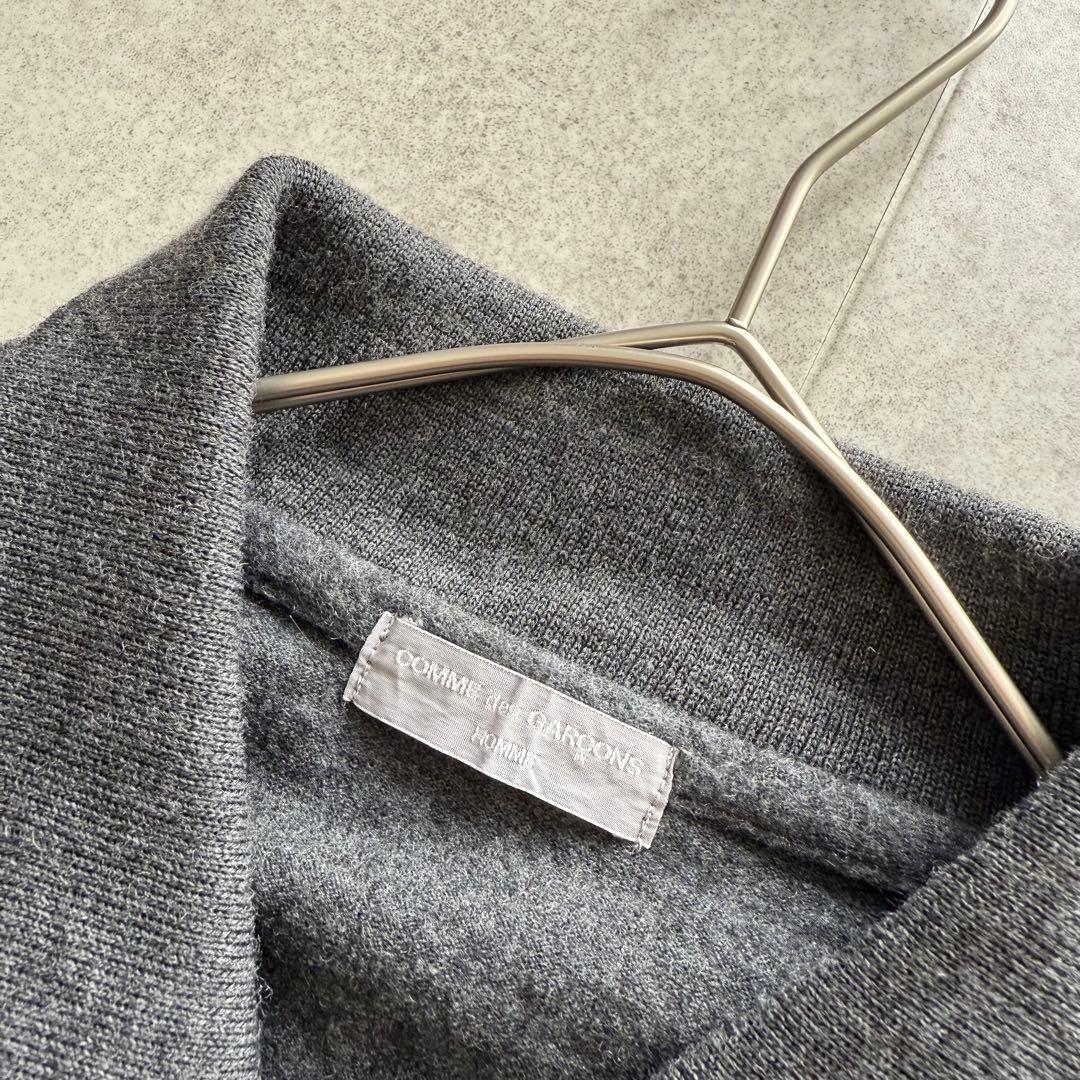 コムデギャルソンオム　田中オム　ジップアップニット　ウール　マルチカラー