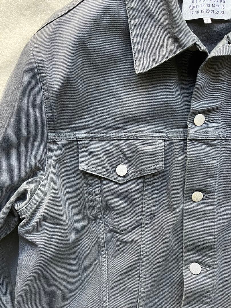 メゾンマルジェラ　ブラックデニムGジャン　サイズ46