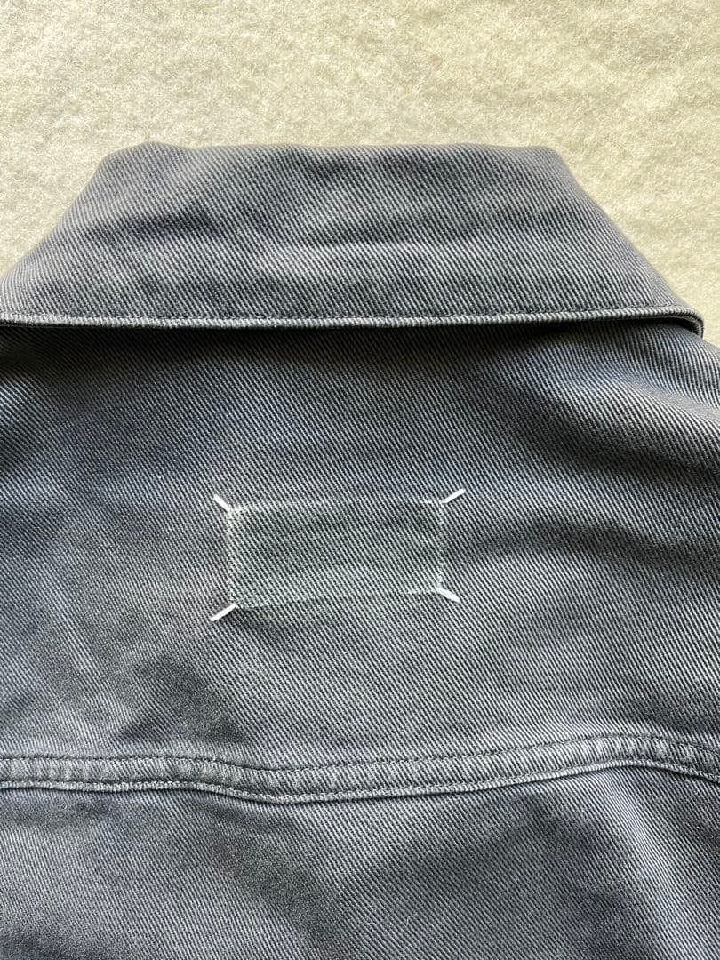 メゾンマルジェラ　ブラックデニムGジャン　サイズ46