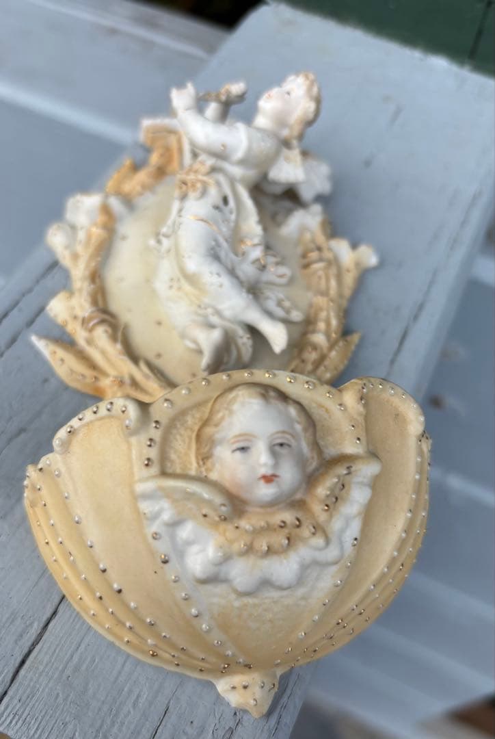 ※専用※エンジェル　聖水盤　フランスアンティーク　天使ベネチエ