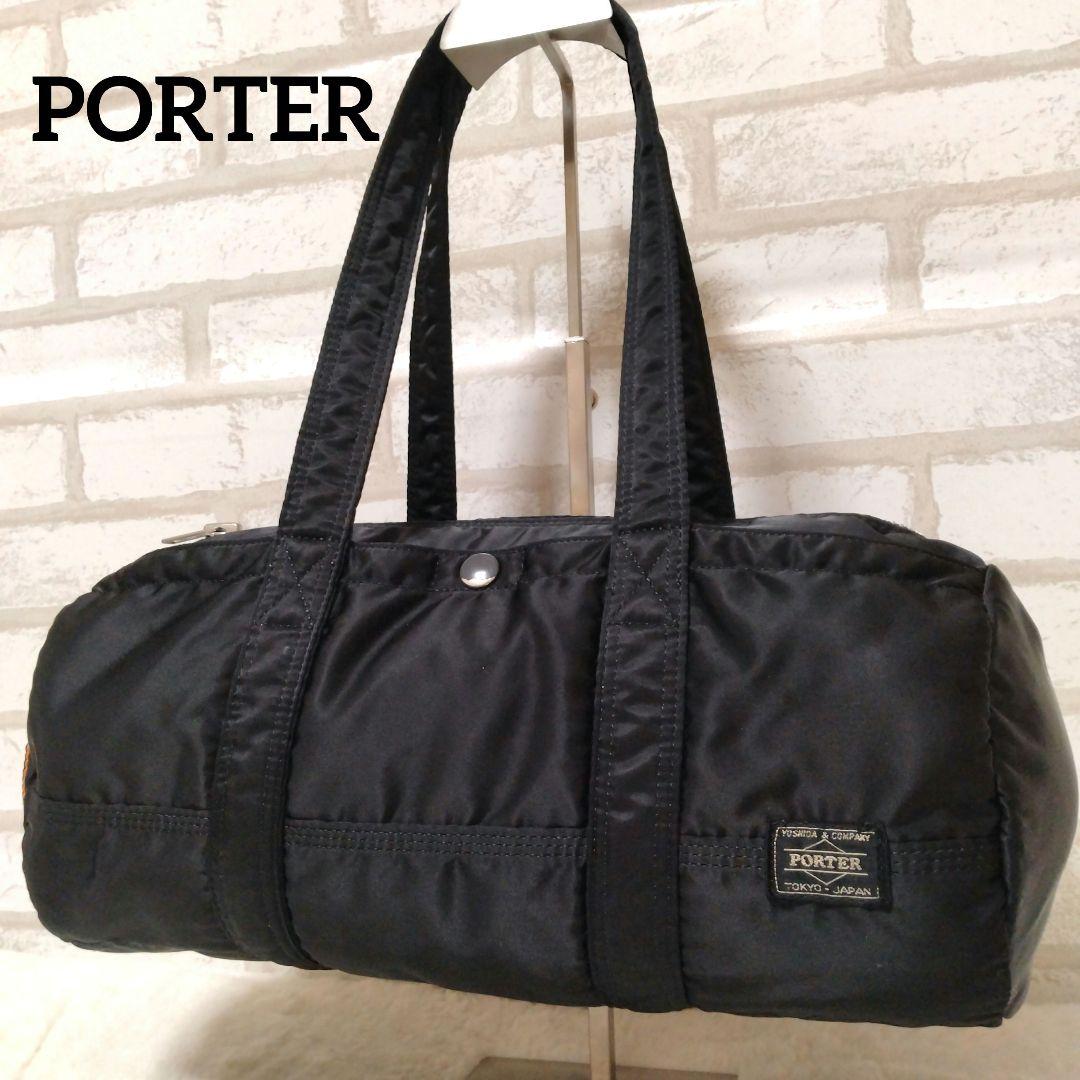 PORTER ポーター タンカー ミニボストンバッグ ドラムバッグ ブラック 黒