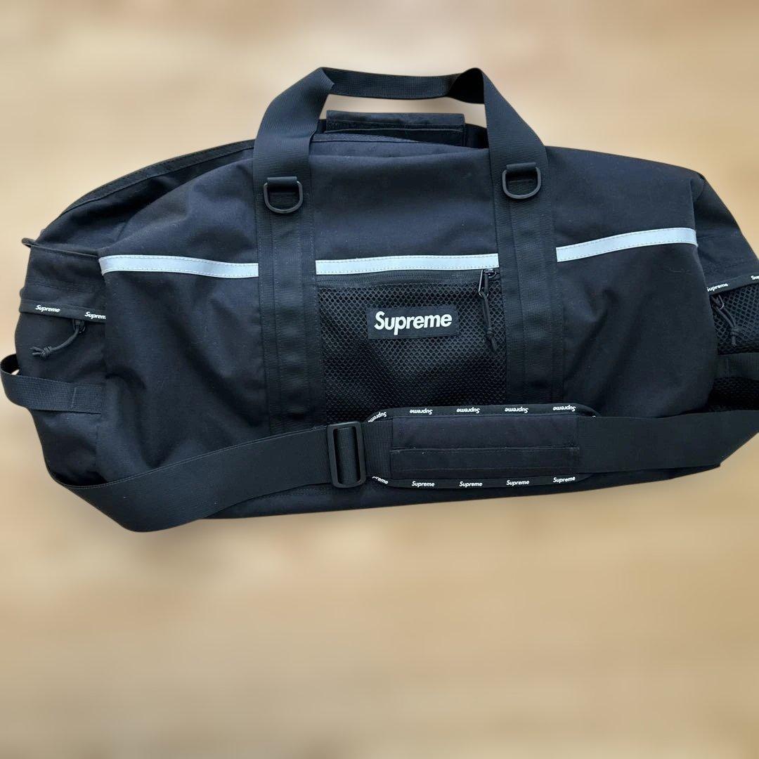 Supreme CORDURA ブラックボストンバッグ