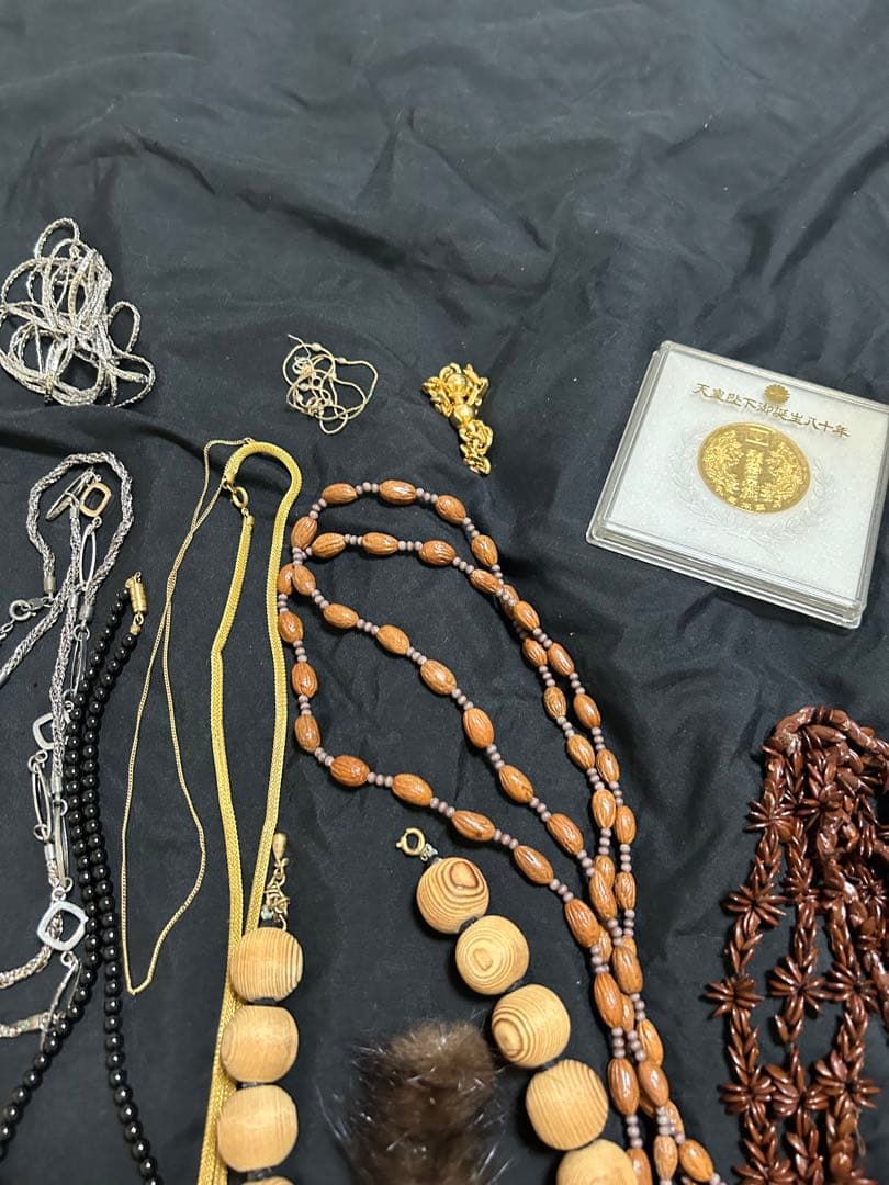 メッキ　アクセサリー　MONET パール