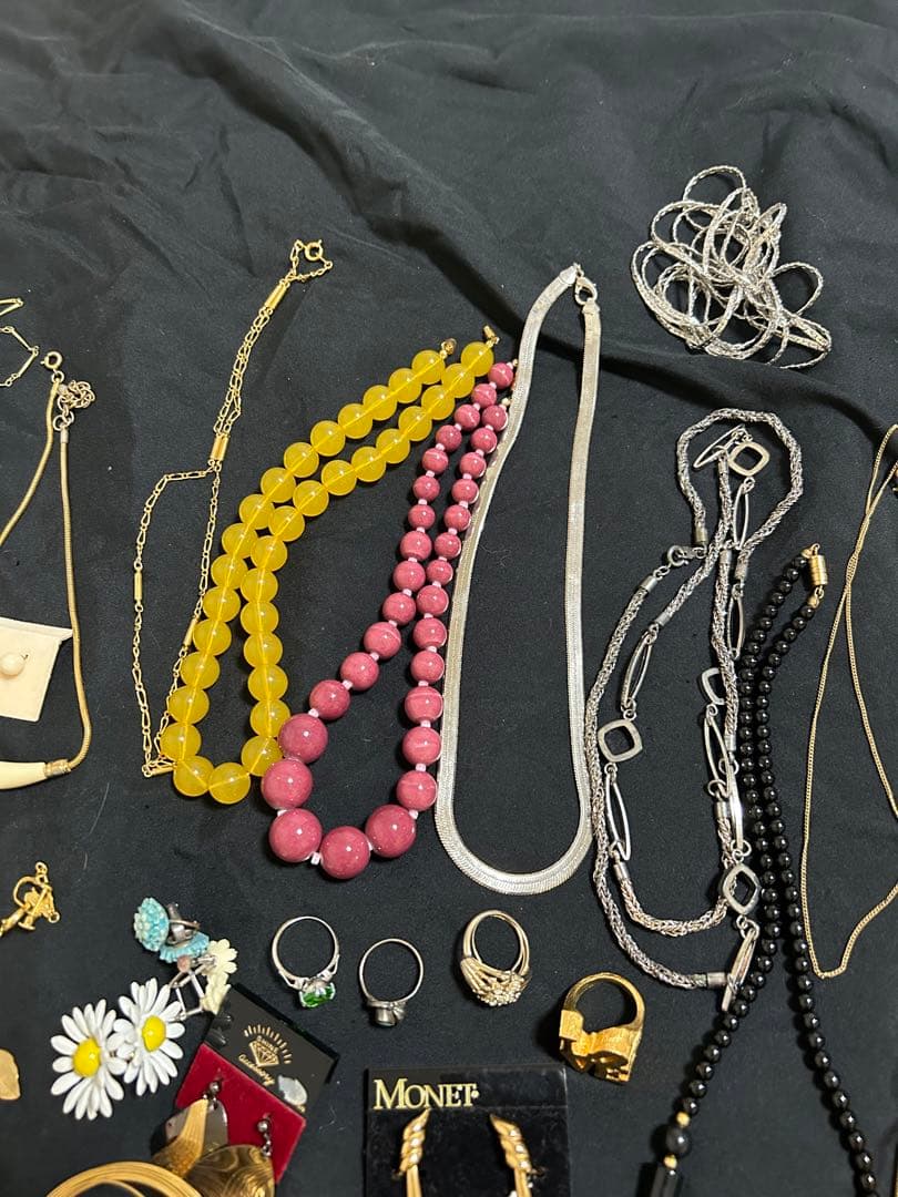 メッキ　アクセサリー　MONET パール