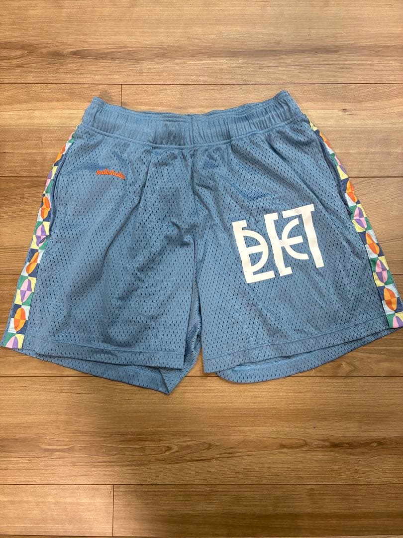 ボーラホリック ballaholicバスケットボールパンツ メッシュ 青