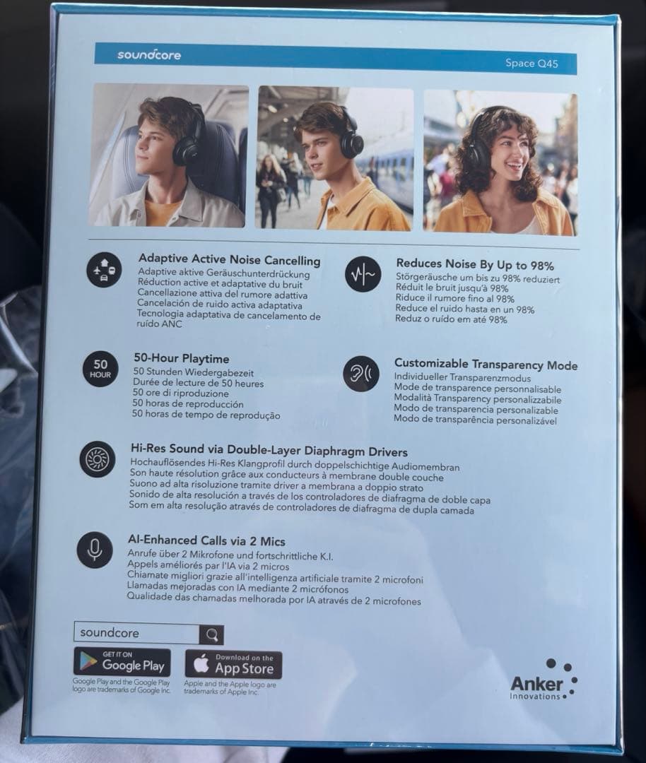 新品　未開封　Soundcore SPACE Q45 ワイヤレスヘッドホン