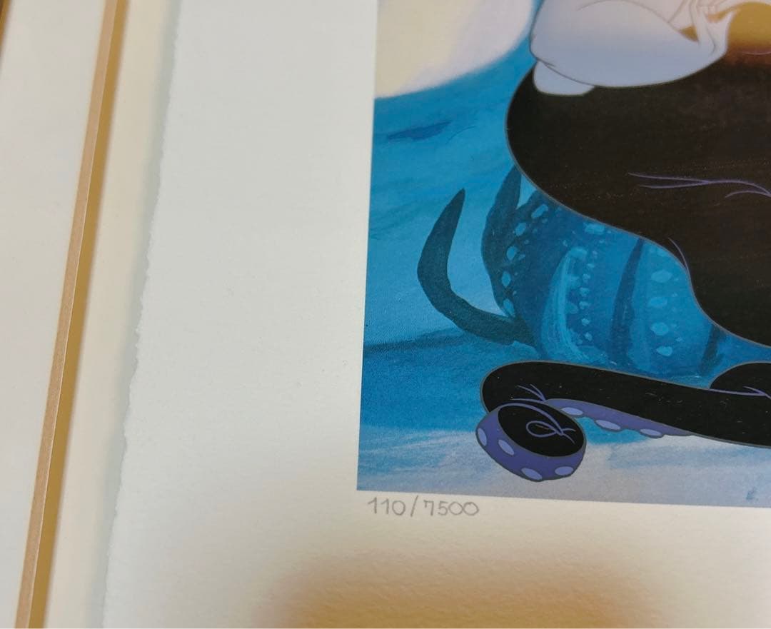 ベルリトルマーメイド　アースラ絵画　ディズニーヴィランズ　リミテッド貴重品