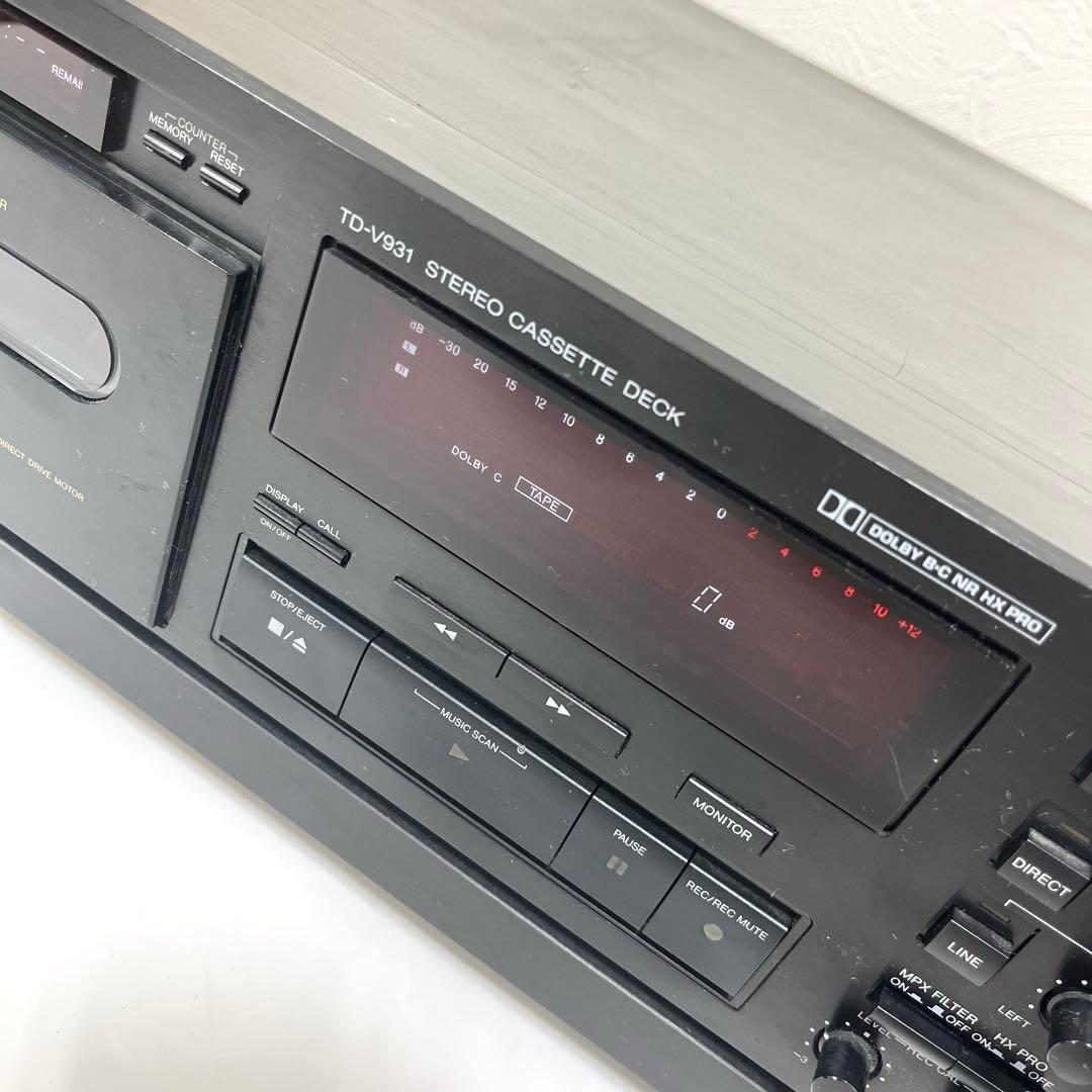 【激レア】Victor TD-V931ステレオカセットデッキ リモコン有