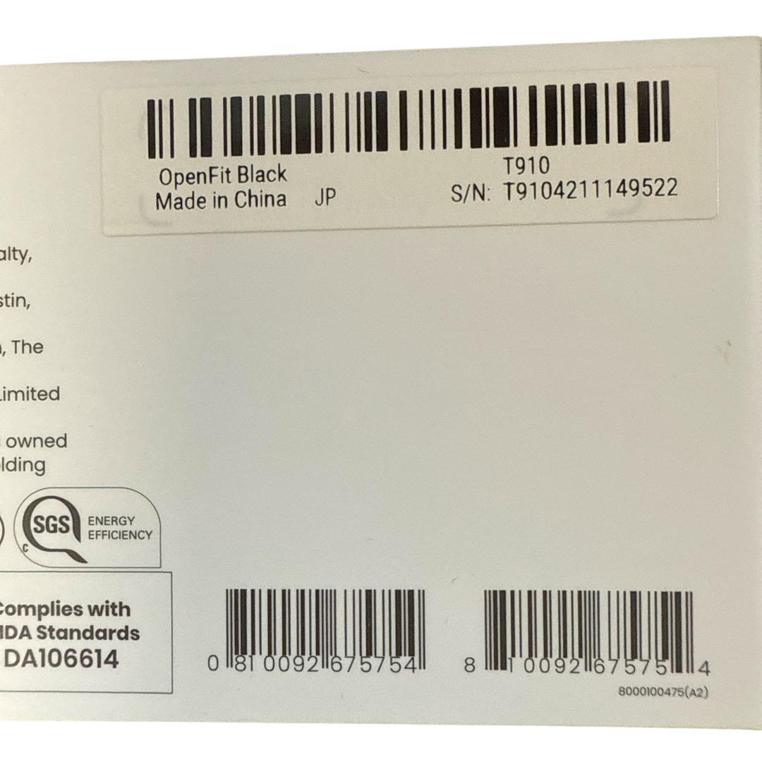 Shokz OpenFit ワイヤレスイヤホン 本体 外箱 専用ケース カバー付