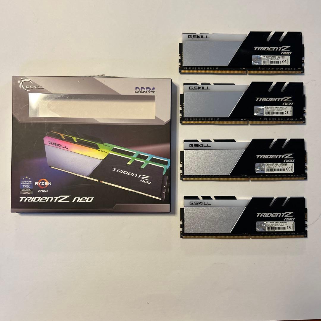 G.SKILL TRIDENT Z NEO DDR4-3600 8GB 4枚