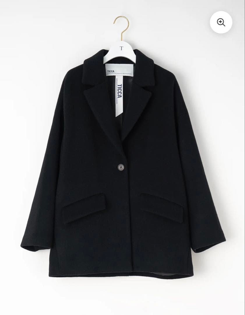 美品TICCAのジャケットコート/ネイビー完売製品ティッカ