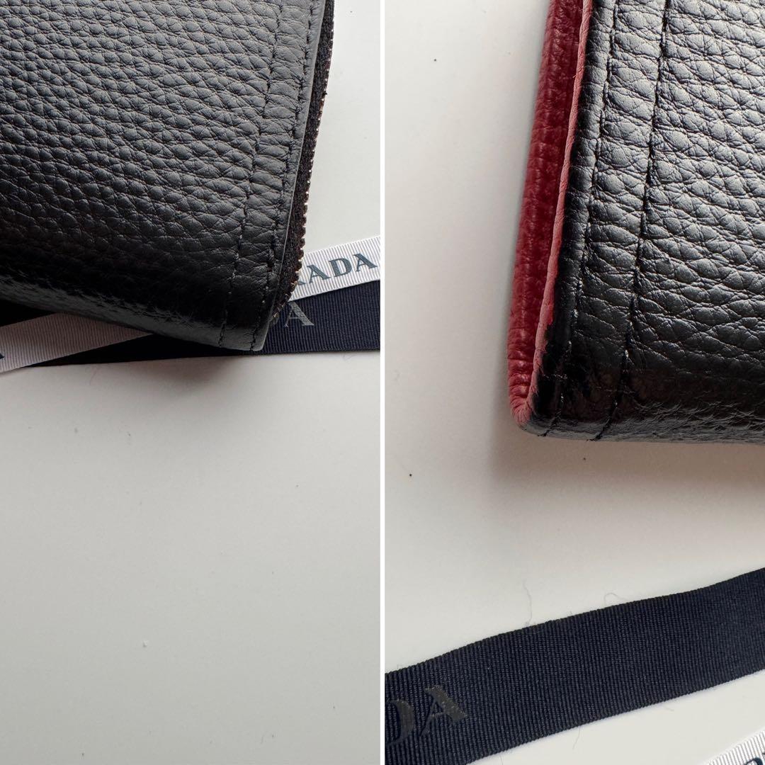 【極上美品】221 PRADA プラダL字ファスナー 長財布