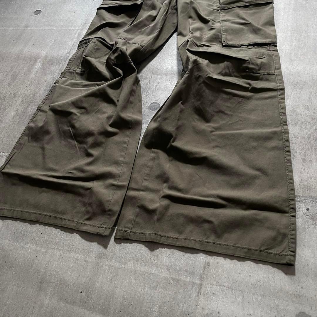 パンツ y2k grunge flare cargo pants archive