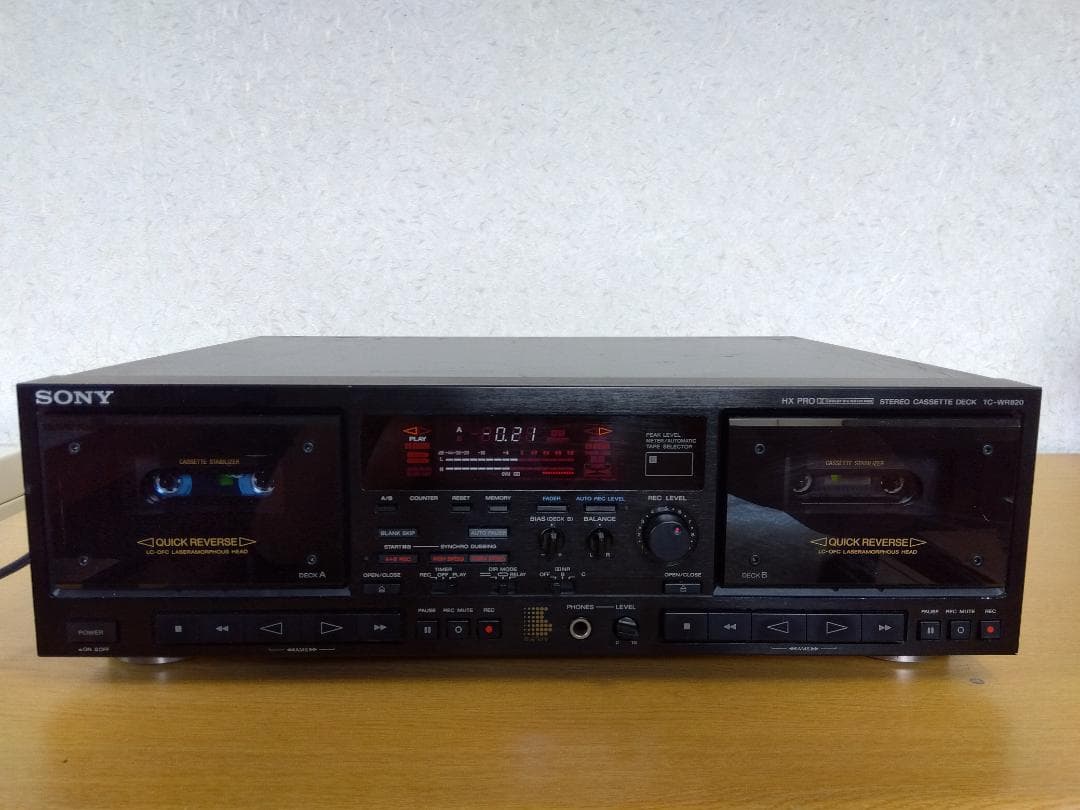 SONY デュアルカセットデッキ TC-WR820