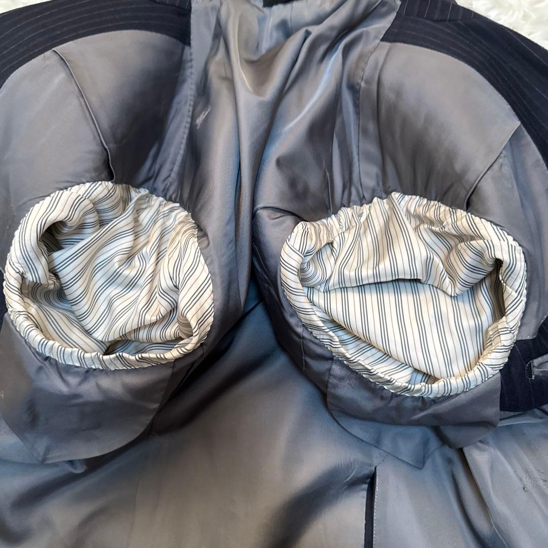 【美品】バーバリーロンドン ダブル スーツセットアップ ストライプ　A6