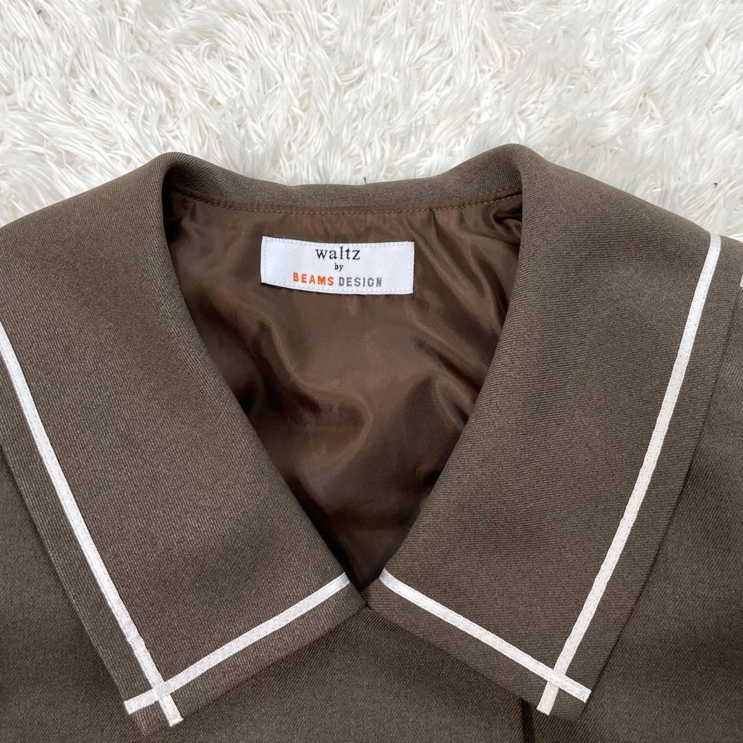 美品✨️ワルツビームス　セーラー フォーマルワンピース アンサンブル　130 茶