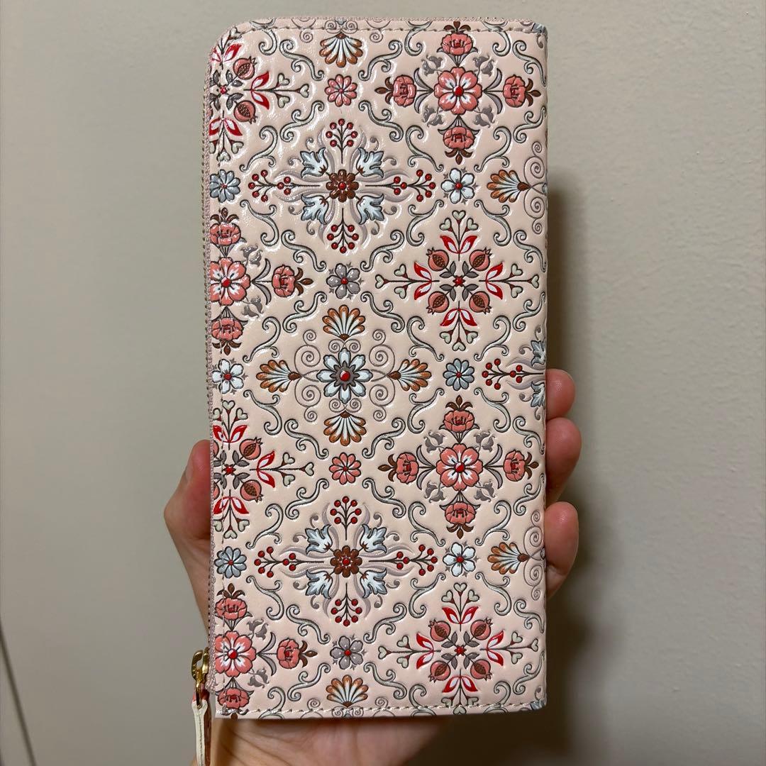 新品　浅草文庫　本革長財布　シルクロード