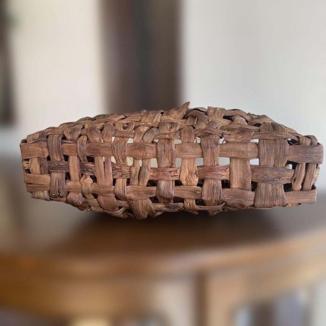 山葡萄乱れ編みカゴバッグ