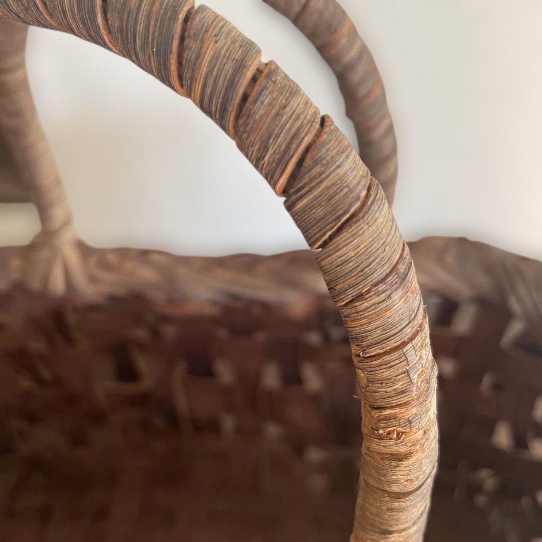 山葡萄乱れ編みカゴバッグ