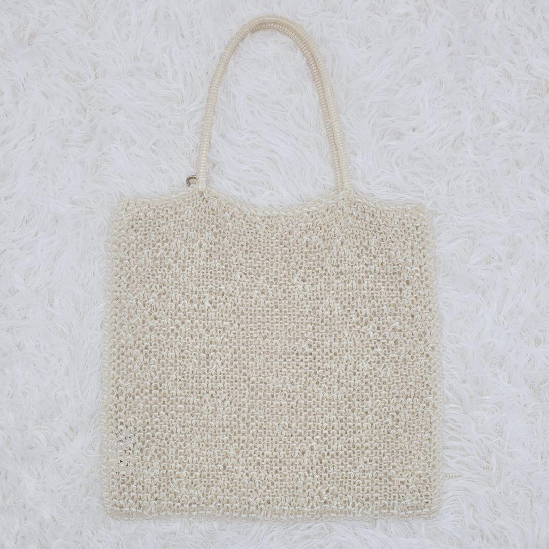 未使用級✨アンテプリマ ワイヤーバッグ ハンドバッグ トートバッグ スクエア 白