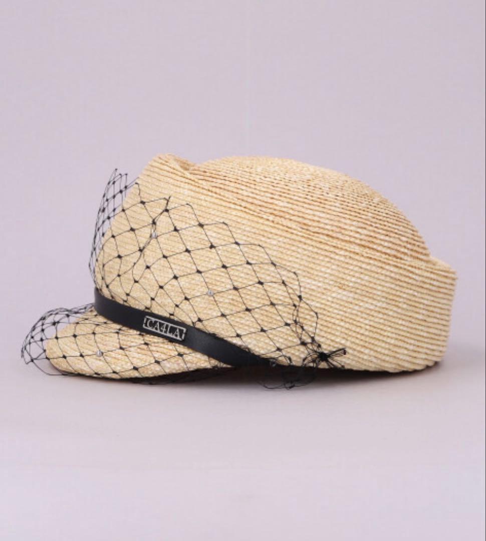 新品　CA4LA 麦わら　キャスケット