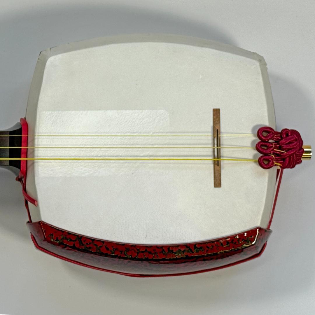 フルメンテ済 津軽三味線 中古 紅木 トチあり ケース付 津33