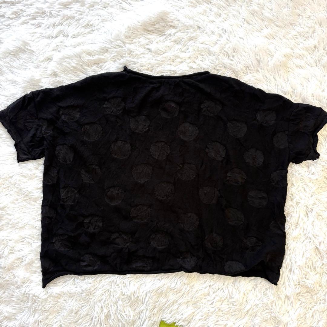 美品✨ヨウジヤマモト ワイズ コットン 水玉 ニット セーター 2 M ブラック