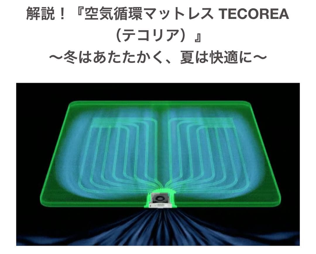 【新品】【定価70%OFF】 空気循環マットレス テコリア シングル