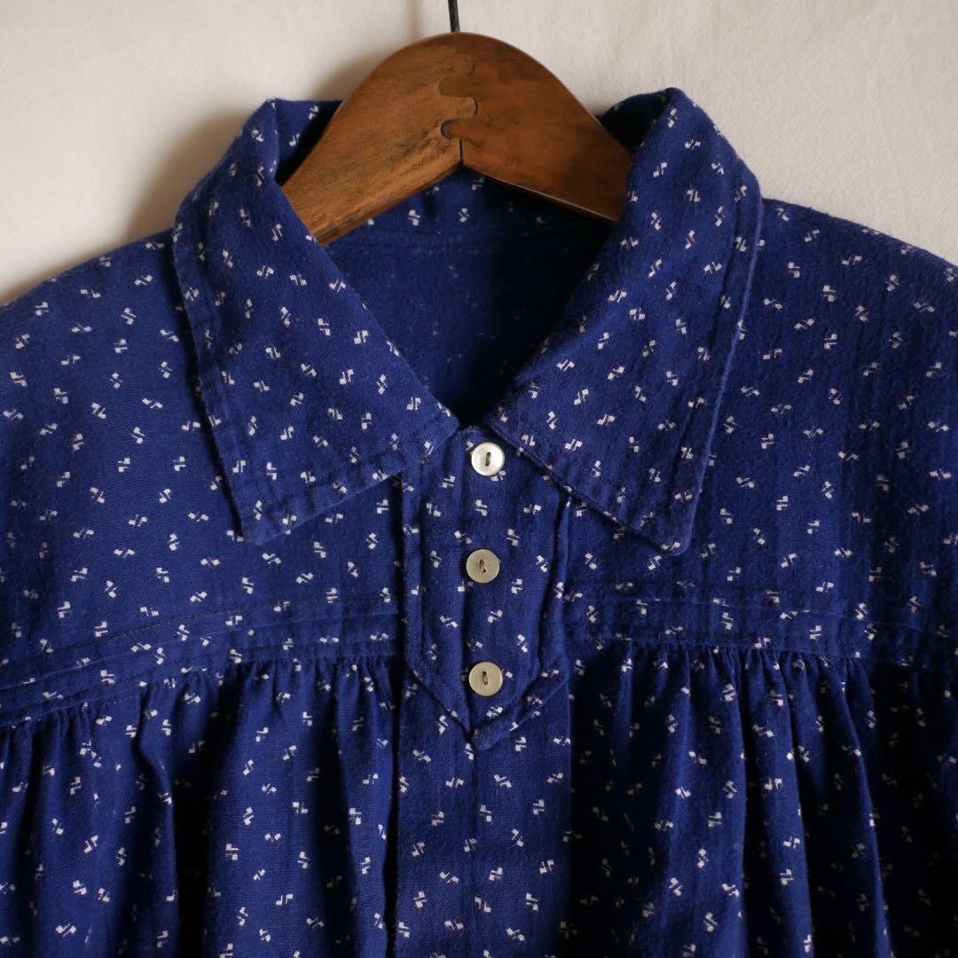 よつばさま専用 フランス アンティーク ブラウス ネルシャツ