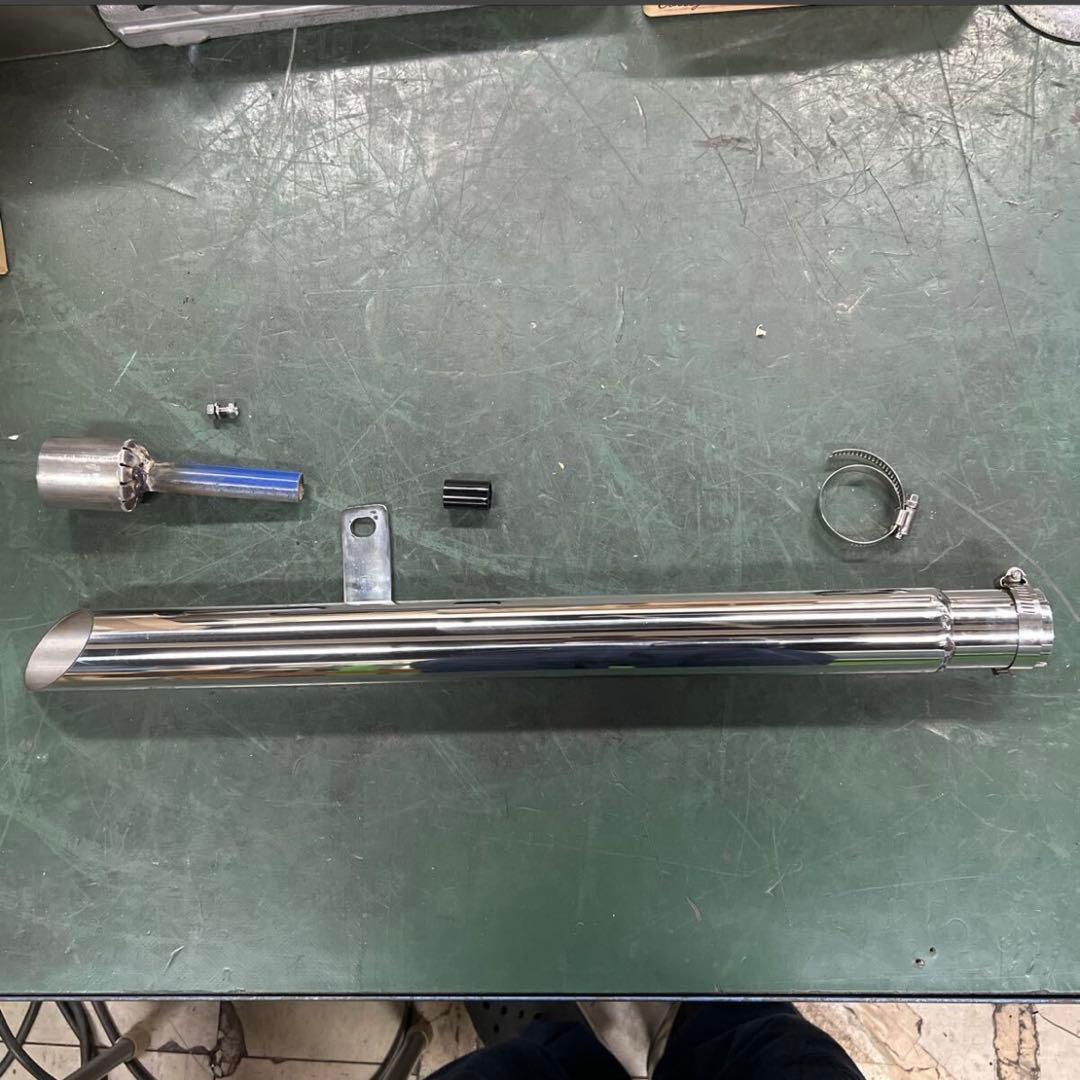 M*A様 ワンオフ　SR400 ショート菅　ドラッグパイプスラッシュカ