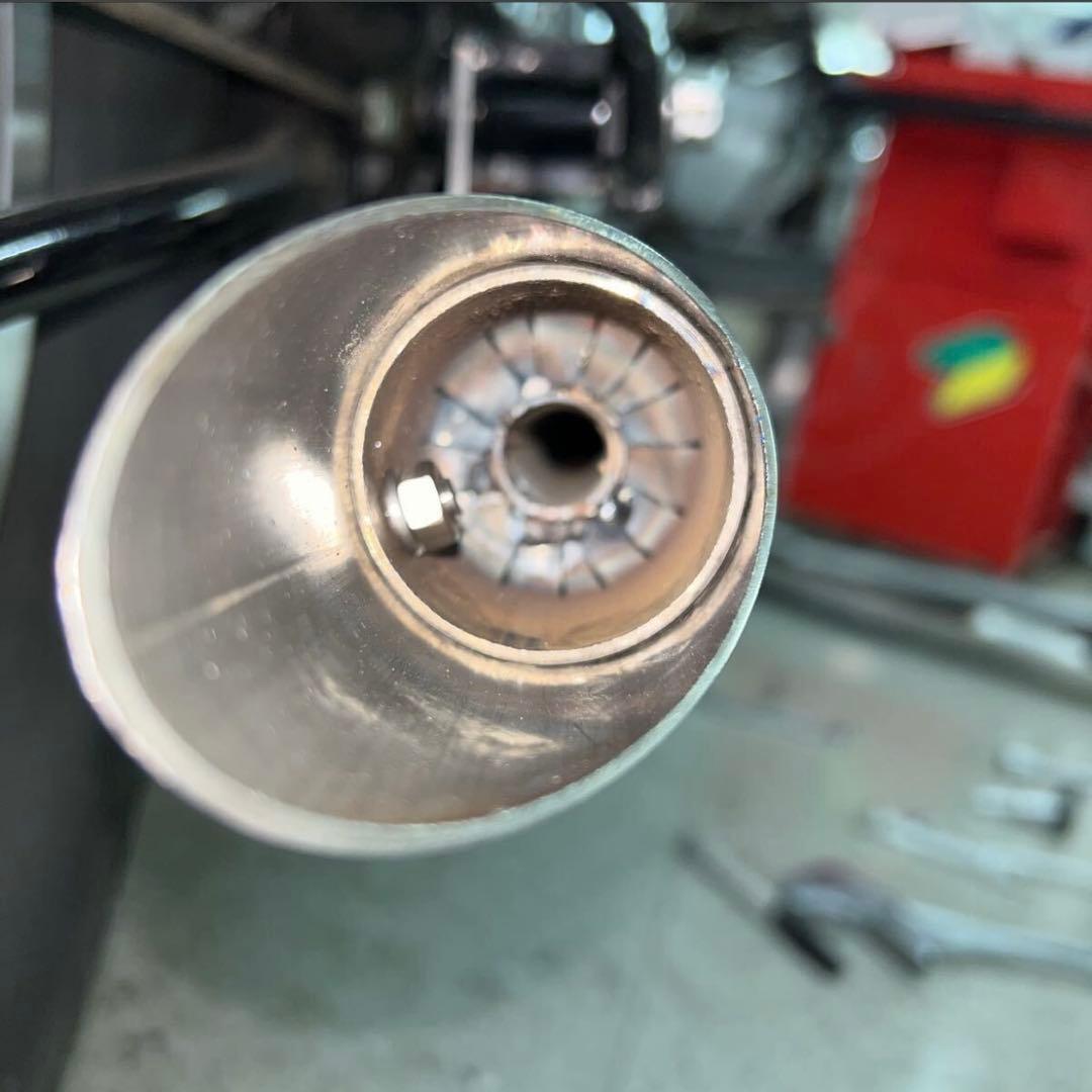 M*A様 ワンオフ　SR400 ショート菅　ドラッグパイプスラッシュカ