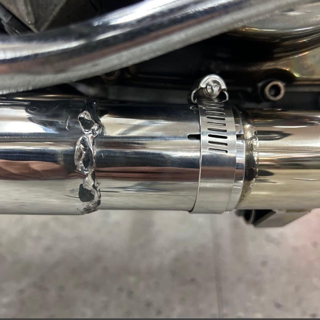 M*A様 ワンオフ　SR400 ショート菅　ドラッグパイプスラッシュカ