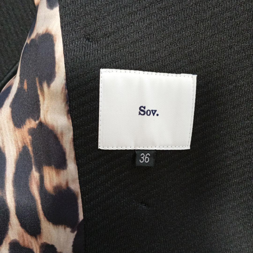 Sov. ダンボールカルゼンジャケット 金ボタン　ブラック