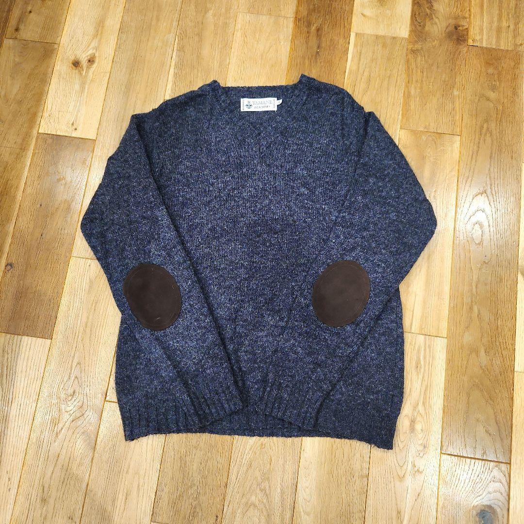 EVISU YAMANE ACADEMY 肘当て付きセーター L