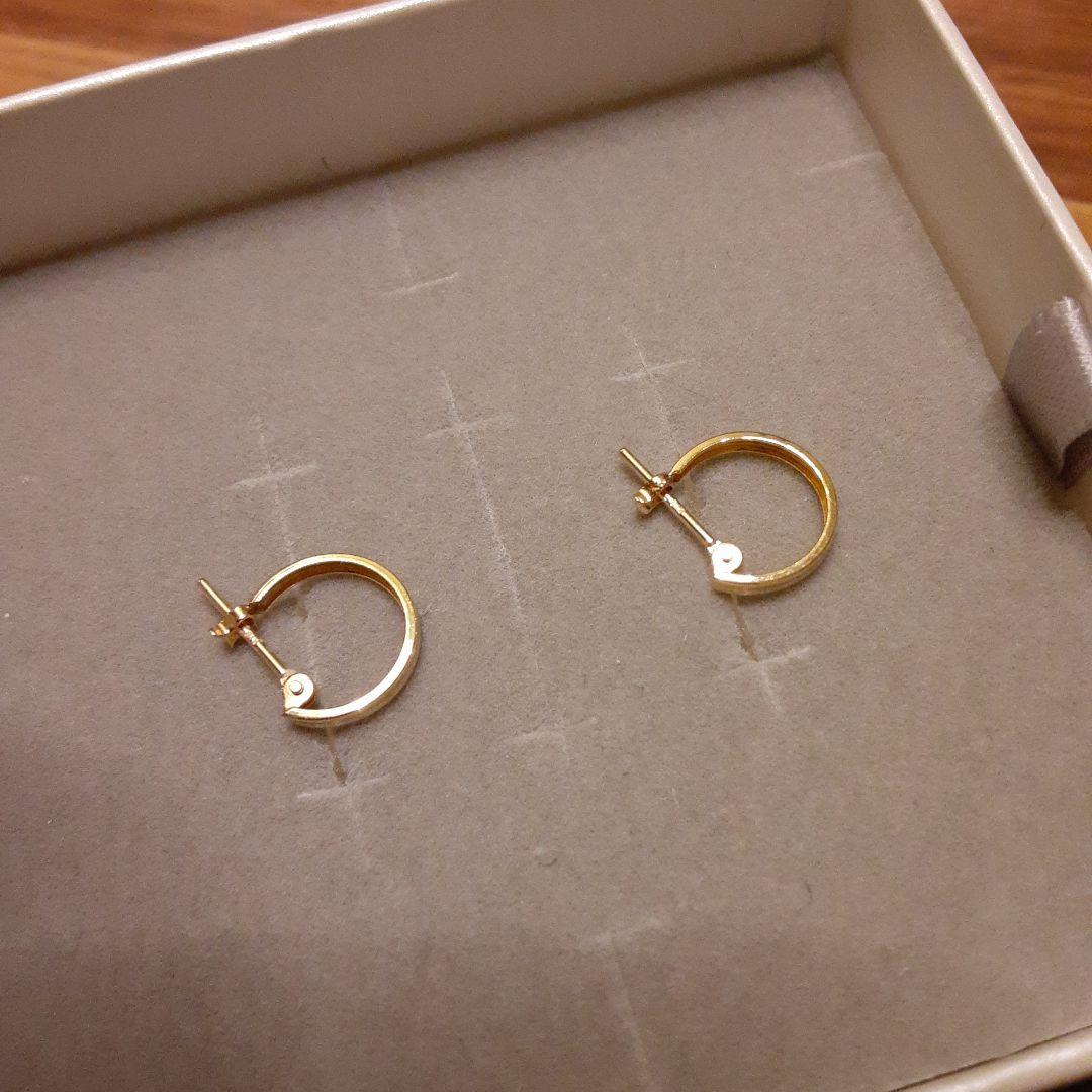 TSUTSUMI 18Kゴールド　フープピアス