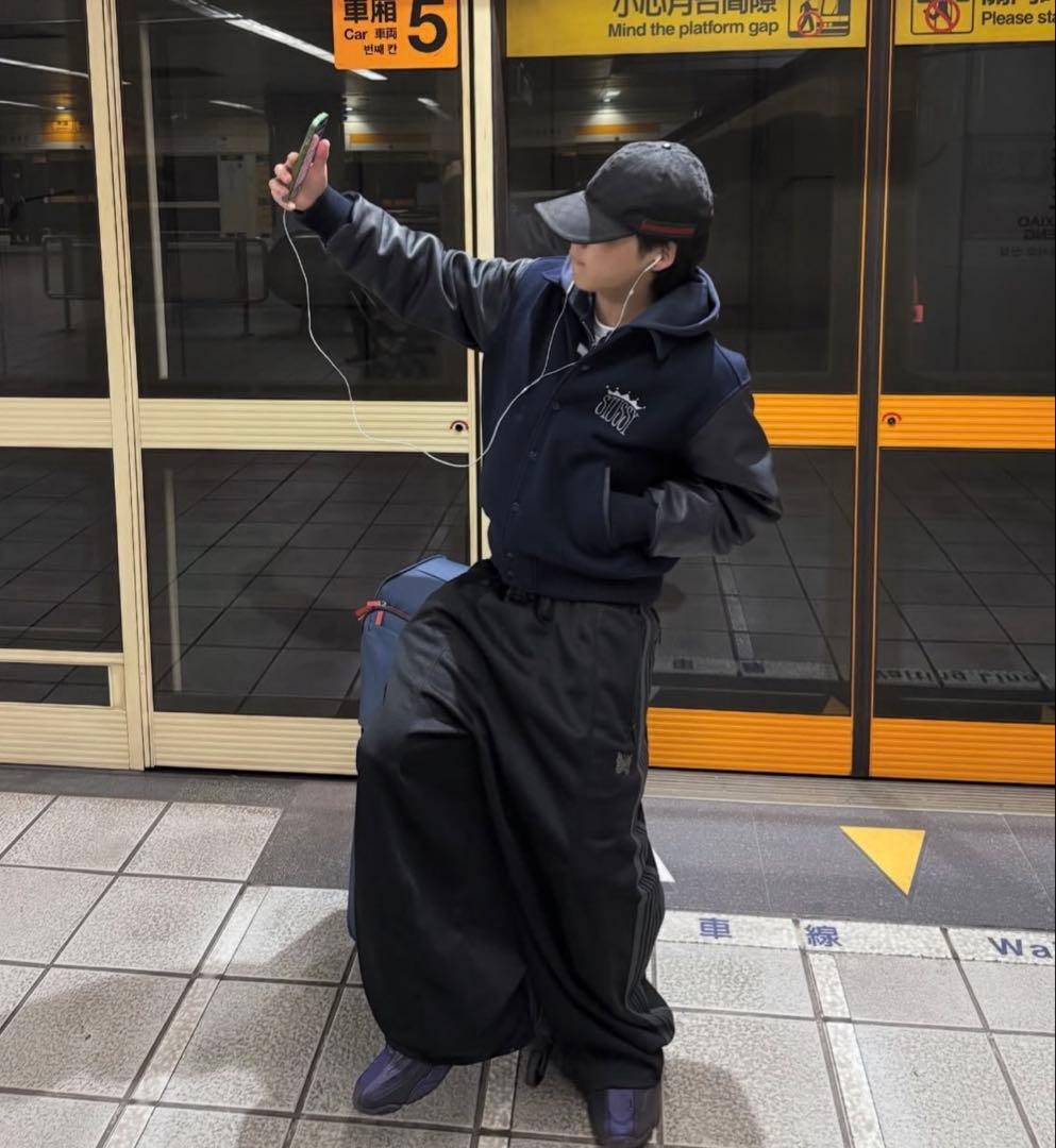 needles LHP トラックパンツ　ヒザデル　H.D ブラック　S