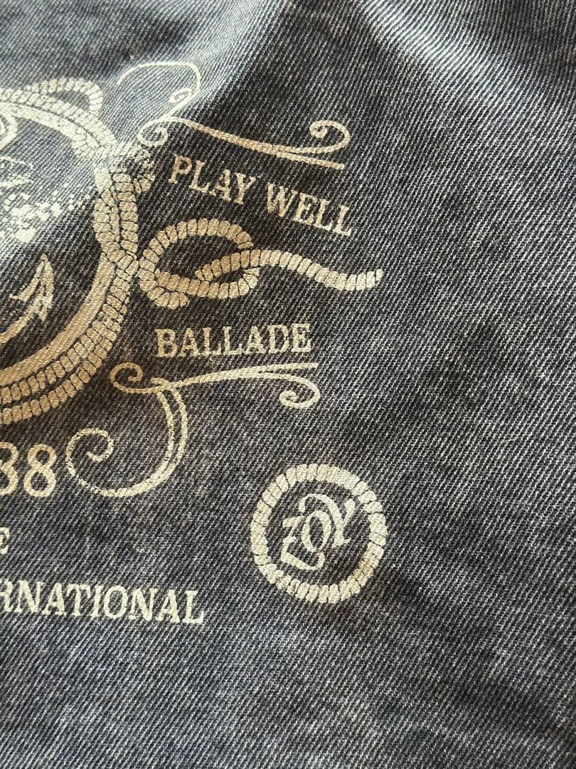 zoyデニムレザーボストンバッグ