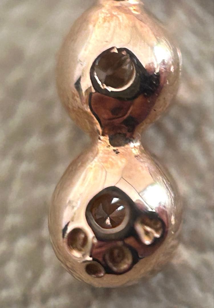 K10 PG ダイヤモンド　0.04ct ネックレス