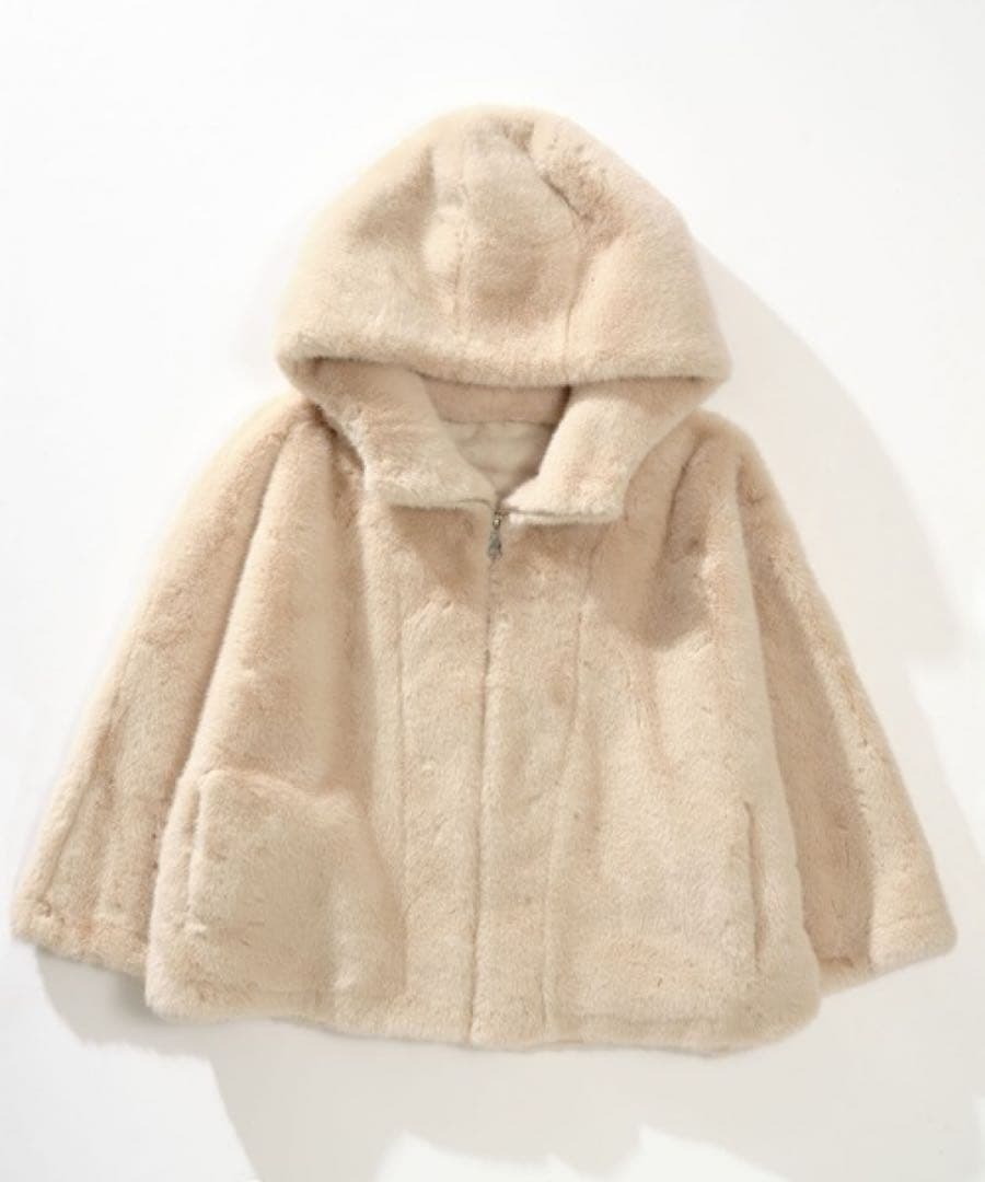 新品 完売カラー ザッカボックス ふわふわファーコート エコファーコート