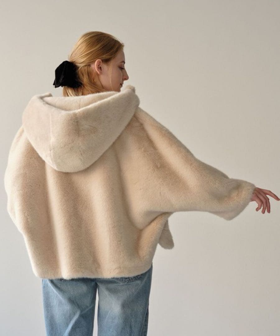 新品 完売カラー ザッカボックス ふわふわファーコート エコファーコート