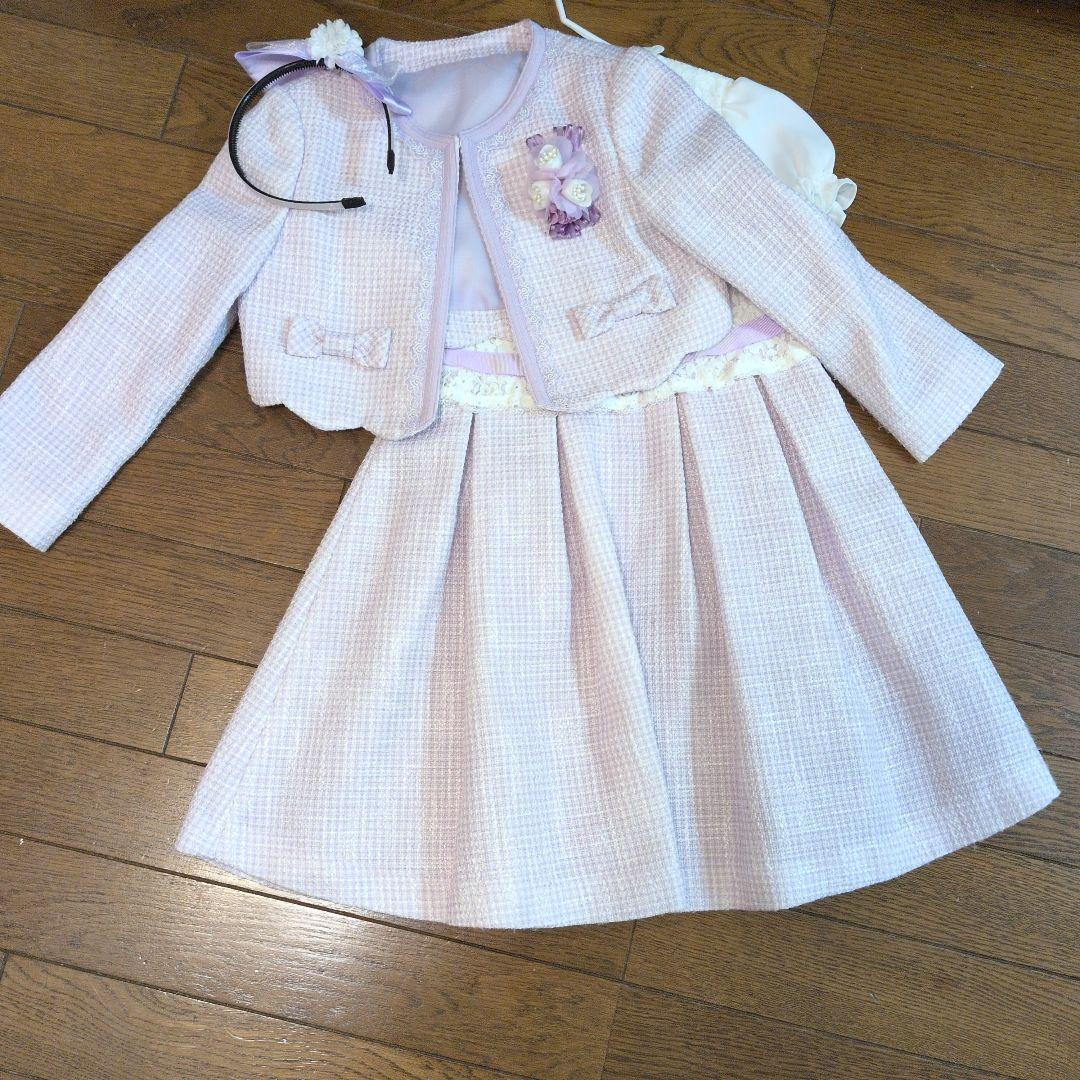 卒園＆入学式　CHOPIN ツイードジャケット＆ワンピース