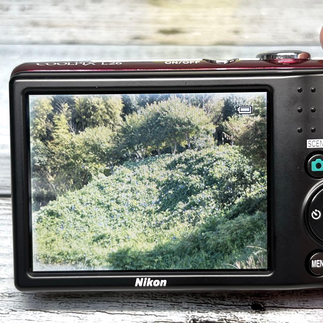 【美品】Nikon ニコン デジタルカメラ COOLPIX L26 レッド