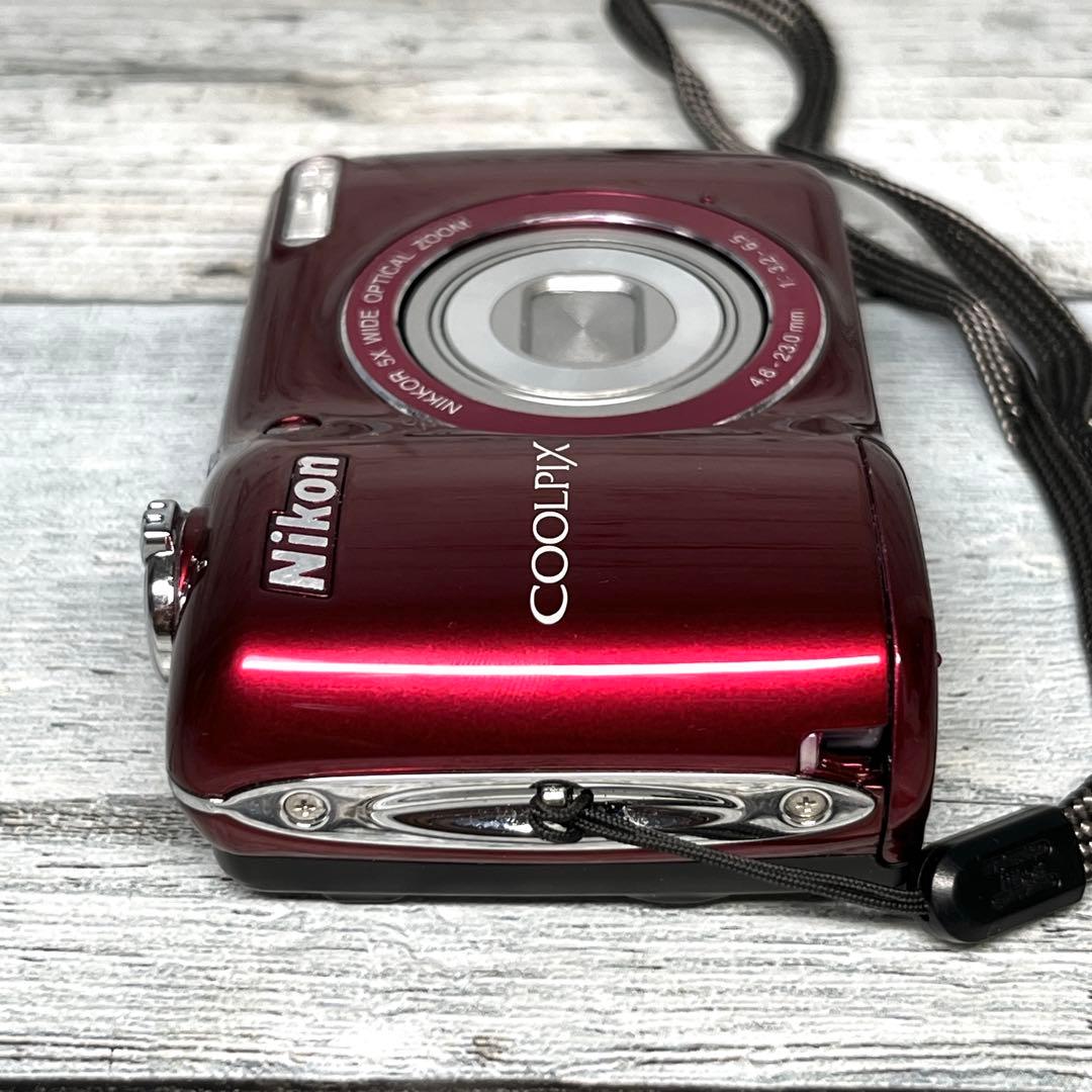 【美品】Nikon ニコン デジタルカメラ COOLPIX L26 レッド