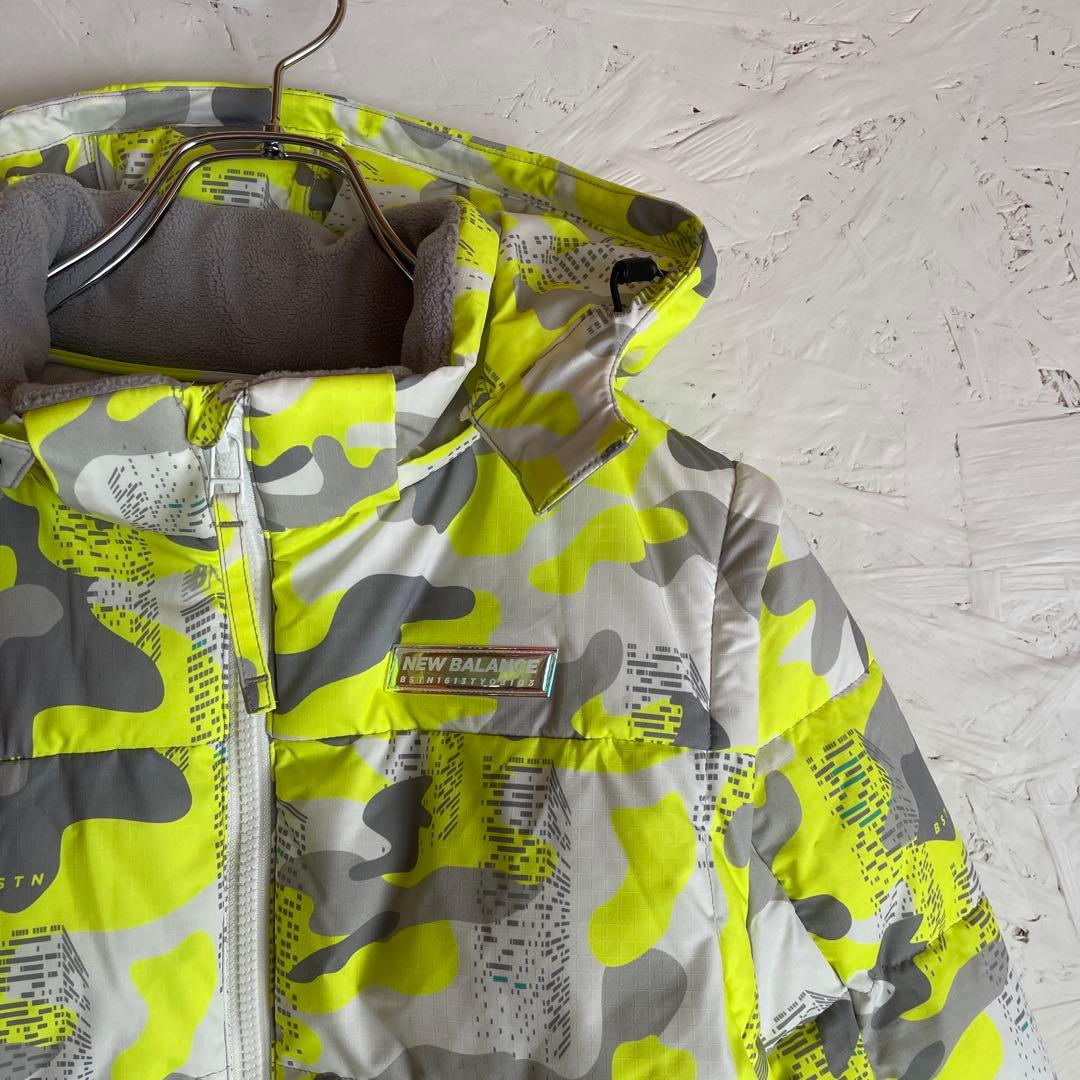 ゴルフウェア【newbalance】4WAY中綿フルジップブルゾン　迷彩柄　2
