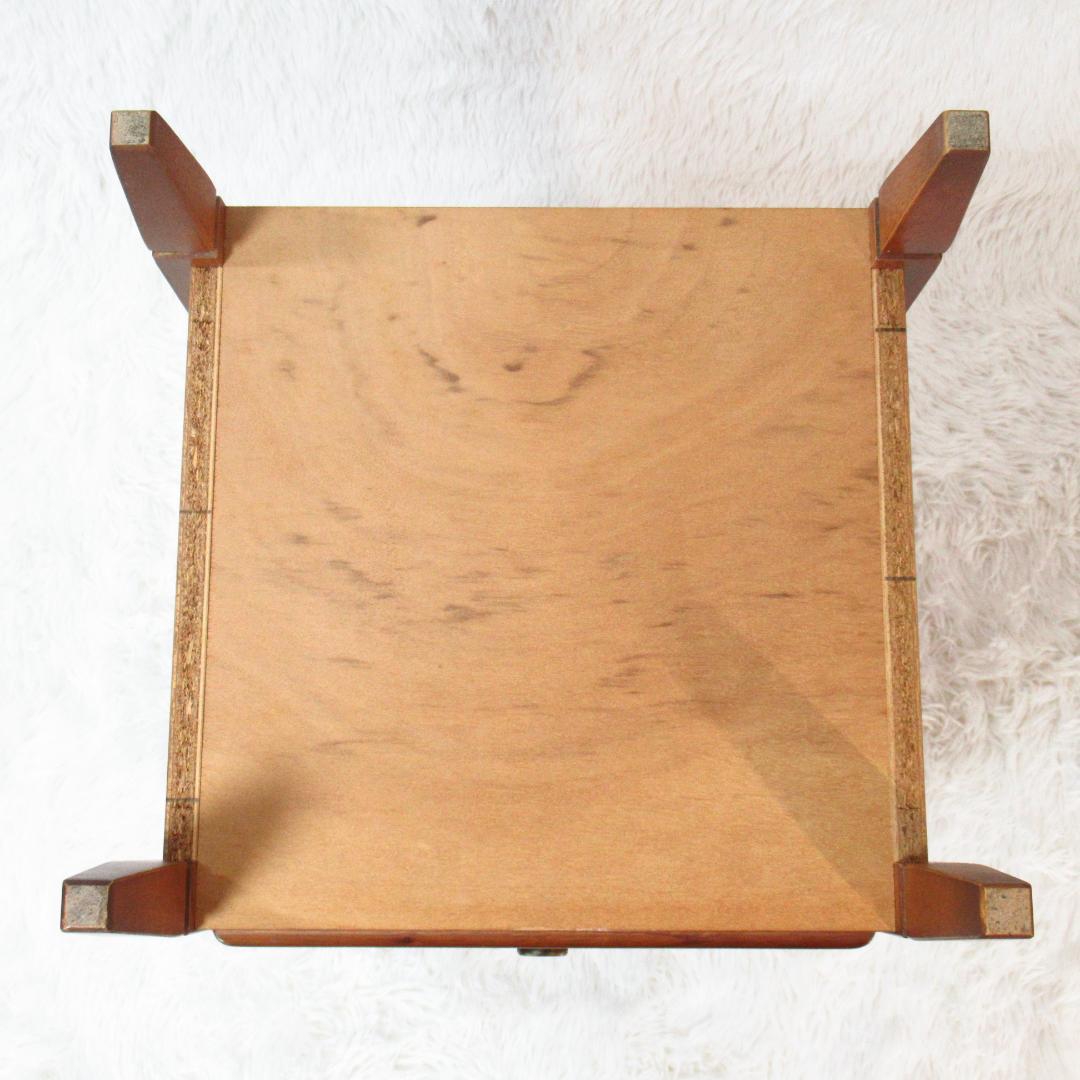 東海家具 ケント KENT 電話台 サイドチェスト 天然木 マホガニー材 レトロ